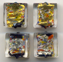 Klimt Small 12 MM Squares, with Both Gold & Silver Foil